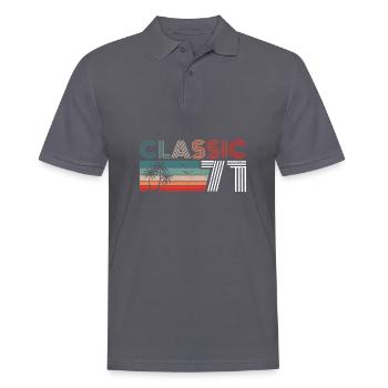 51 Year Old Birthday 2022 Classic 1971 51 Birthday - Männer Poloshirt - Anthrazit - Vorne - Nico (186cm)