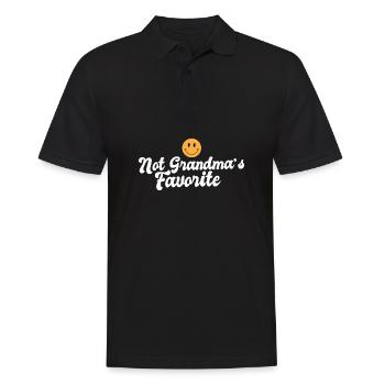 Pas les petits-enfants préférés de grand-mère - Polo Homme - noir - Devant - Kai (181cm)