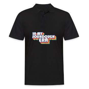 Dans mon ère au levain Home Baker Funny Bread Baking - Polo Homme - noir - Devant - Kai (181cm)