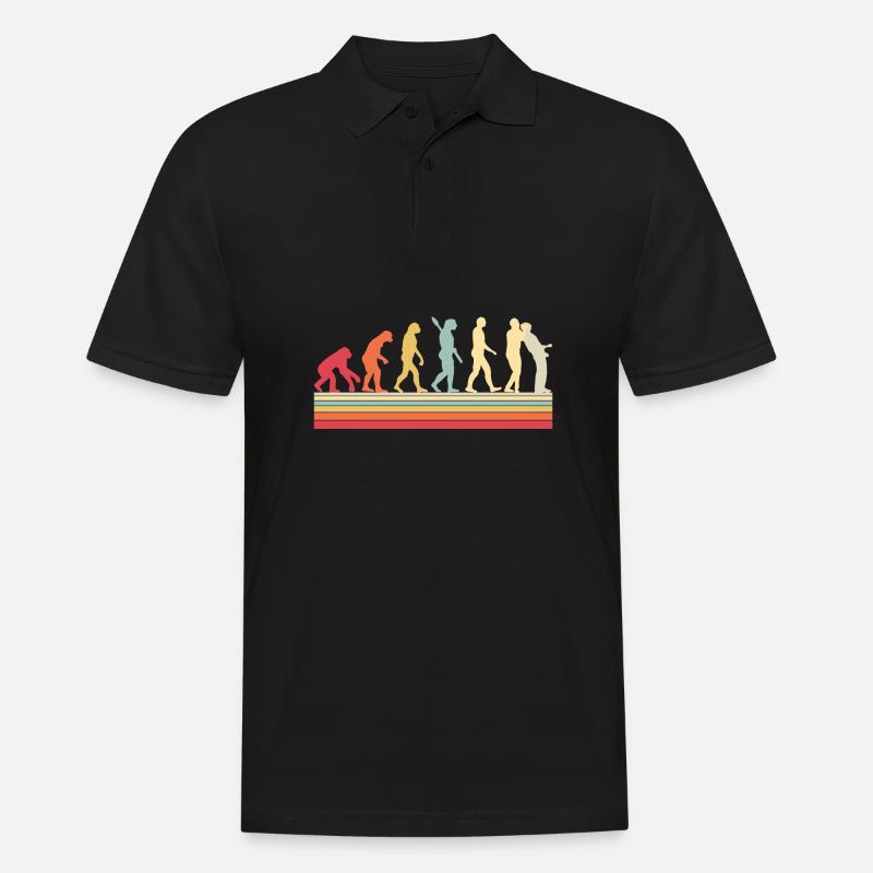 Evolution Self Defense Krav Maga - Männer Poloshirt - Schwarz