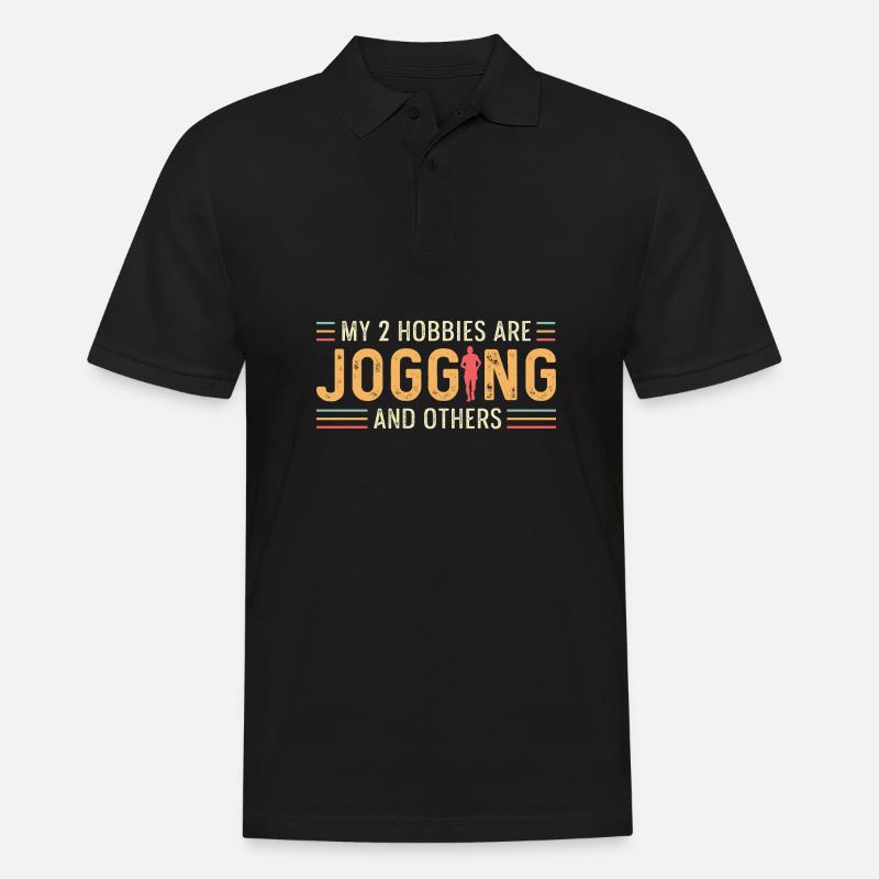 Joggen und andere Triathlet Geschenk - Männer Poloshirt - Schwarz