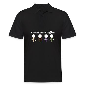 Enseignant accéléré SLP Thérapeute Langage Vocal Veulent - Polo Homme - noir - Devant - Kai (181cm)