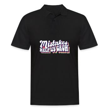 Mistakes Help Us Grow Teacher Student Teaching - Men's Polo Shirt - black - Front - Kai (181cm)