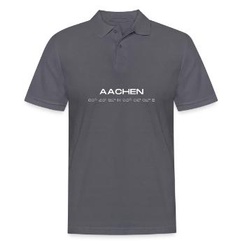 Aachen coordinates - Men's Polo Shirt - charcoal grey - Front - Nico (186cm)
