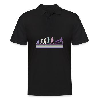 Rugby Ball Sport Player Retro Evolution Rugby Team - Men's Polo Shirt - black - Front - Kai (181cm)