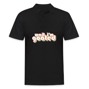 Goat Joke Wait I’m Goated Gamer Life Funny - Polo Homme - noir - Devant - Kai (181cm)