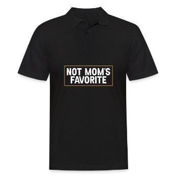 Pas l’enfant préféré de maman Fils Fille Frère ou sœur - Polo Homme - noir - Devant - Kai (181cm)