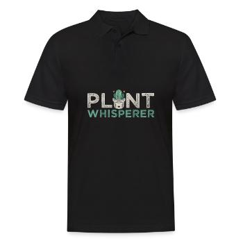 Plant Whisperer Hobby Gardener - Men's Polo Shirt - black - Front - Kai (181cm)