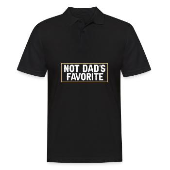 Pas l’enfant préféré de papa Fils Fille Frère ou sœur - Polo Homme - noir - Devant - Kai (181cm)