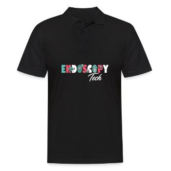 Unique Endoscopy Nurse and Gastro Squad Designs - Men's Polo Shirt - black - Front - Kai (181cm)
