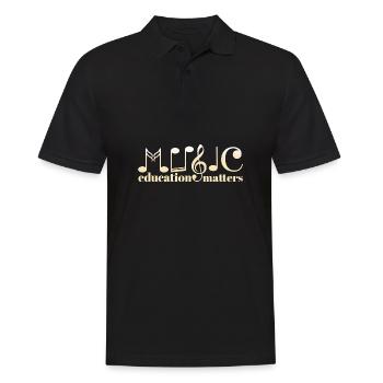 Music Teacher Life Musician Quote Music Education - Männer Poloshirt - Schwarz - Vorne - Kai (181cm)