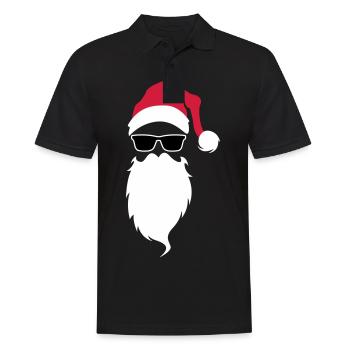 Santa Claus cool Santa Claus - Men's Polo Shirt - black - Front - Kai (181cm)