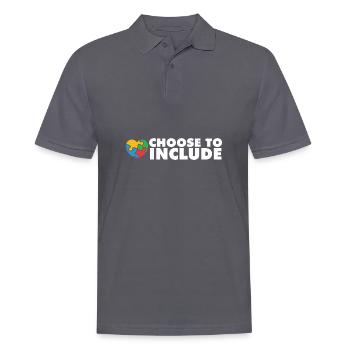 Sped Teacher Choose to Include I Encourage - Männer Poloshirt - Anthrazit - Vorne - Nico (186cm)
