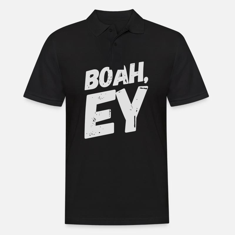 Boah, Ey Spruch - Männer Poloshirt - Schwarz