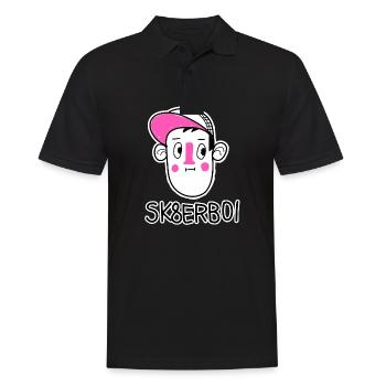 SK8ERBOI - Männer Poloshirt - Schwarz - Vorne - Kai (181cm)