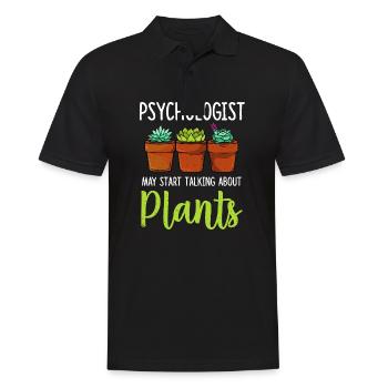 Psychologie Psychologe Therapeut Geschenk Psyche - Männer Poloshirt - Schwarz - Vorne - Kai (181cm)