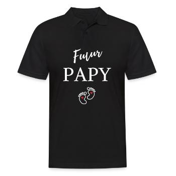 Futur Papy - Polo Homme - noir - Devant - Kai (181cm)