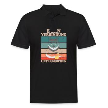 E-Lan Verbindung Unterbrochen Husky Fans - Männer Poloshirt - Schwarz - Vorne - Kai (181cm)