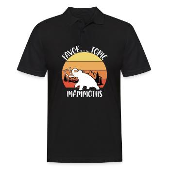 Mammoth - Men's Polo Shirt - black - Front - Kai (181cm)