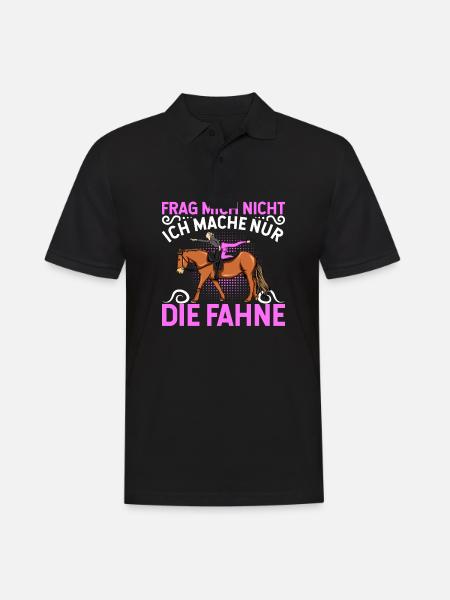 Voltigieren - Männer Poloshirt - Schwarz