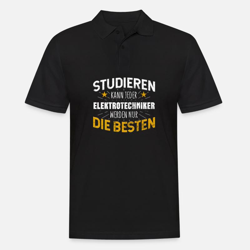 Elektrotechniker - Männer Poloshirt - Schwarz