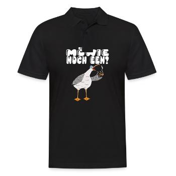 Möwe Möwie Noch Een Norddeutschland Möwen - Männer Poloshirt - Schwarz - Vorne - Kai (181cm)