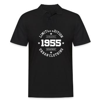Vintage Geburtstag Geburtstag Retro 1955 Limited - Männer Poloshirt - Schwarz - Vorne - Kai (181cm)