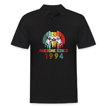 Awesome Since 1994 Geburtstag 1994 Vintage 1994 - Männer Poloshirt - Schwarz - Vorne - Kai (181cm)