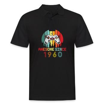 Génial depuis 1960 Anniversaire 1960 Millésime 1960 - Polo Homme - noir - Devant - Kai (181cm)