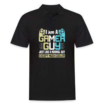 Gamer Boy - Polo Homme - noir - Devant - Kai (181cm)
