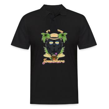 It Is 5 OClock Somewhere Drinking Newfoundland - Men's Polo Shirt - black - Front - Kai (181cm)