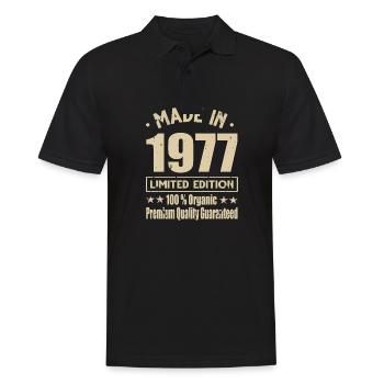 Fabriqué en 1977 Vintage Retro Limited Edition - Polo Homme - noir - Devant - Kai (181cm)