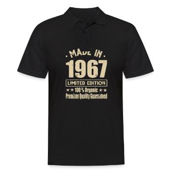 Fabriqué en 1967 Vintage Retro Limited Edition - Polo Homme - noir - Devant - Kai (181cm)
