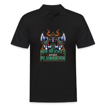 Nordisches Wikingermythologie Design Für Den - Männer Poloshirt - Schwarz - Vorne - Kai (181cm)