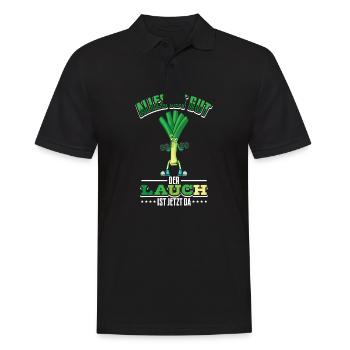 Lauch Kostüm Bodybuilding Satire Gym Jga - Männer Poloshirt - Schwarz - Vorne - Kai (181cm)