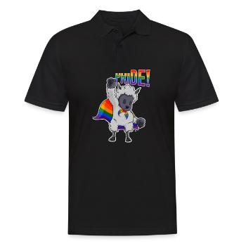 Sheep I LGBTQ Flag I Rainbow Flag I Gay Pride - Männer Poloshirt - Schwarz - Vorne - Kai (181cm)