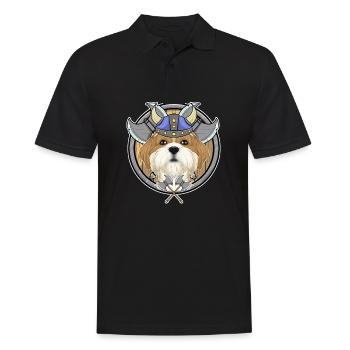 Shih Tzu I Valhalla I Viking - Men's Polo Shirt - black - Front - Kai (181cm)