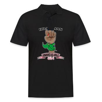 Brazilian Girl Unbreakable I Brazilian Heritage - Männer Poloshirt - Schwarz - Vorne - Kai (181cm)