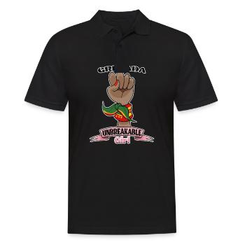 Grenada Girl Unbreakable I Grenada Heritage I - Men's Polo Shirt - black - Front - Kai (181cm)