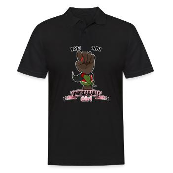 Kenyan Girl Unbreakable I Kenyan Heritage I Kenya - Polo Homme - noir - Devant - Kai (181cm)
