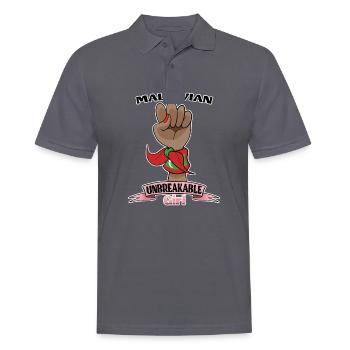 Maldivian Girl Unbreakable Maldivian Heritage - Männer Poloshirt - Anthrazit - Vorne - Nico (186cm)