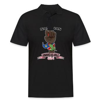 Namibian Girl Unbreakable I Namibian Heritage I - Men's Polo Shirt - black - Front - Kai (181cm)
