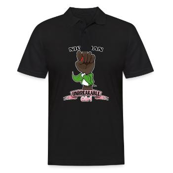 Nigerian Girl Unbreakable I Nigerian Heritage I - Men's Polo Shirt - black - Front - Kai (181cm)