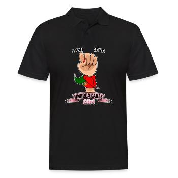 Portugese Girl Unbreakable Portugese Heritage - Männer Poloshirt - Schwarz - Vorne - Kai (181cm)