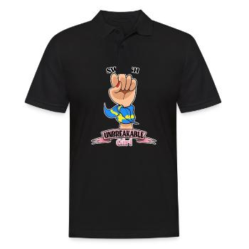 Fille suédoise incassable I Héritage suédois I - Polo Homme - noir - Devant - Kai (181cm)