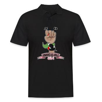 Arab Girl Unbreakable I Heritage United Arab - Männer Poloshirt - Schwarz - Vorne - Kai (181cm)