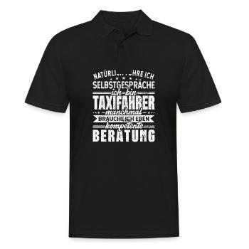 Taxifahrer - Männer Poloshirt - Schwarz - Vorne - Kai (181cm)