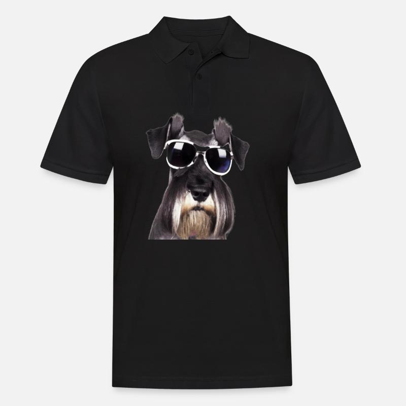 Miniature Schnauzer - Männer Poloshirt - Schwarz