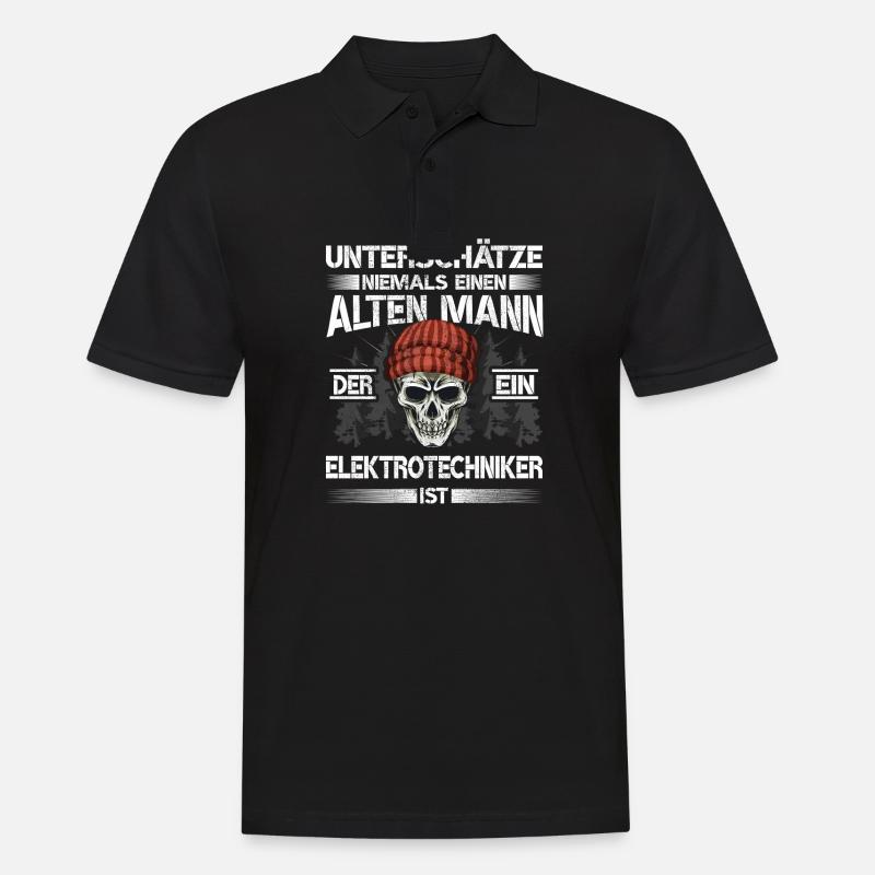 Elektrotechniker - Männer Poloshirt - Schwarz