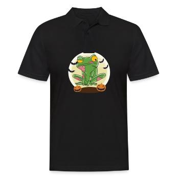 Halloween Zombie Animals Halloween Frog - Men's Polo Shirt - black - Front - Kai (181cm)